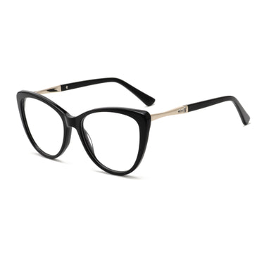 Women Vista Eyeglasses: Marta - Black - SpaceSMART Eye Clinic (Diagonal View)